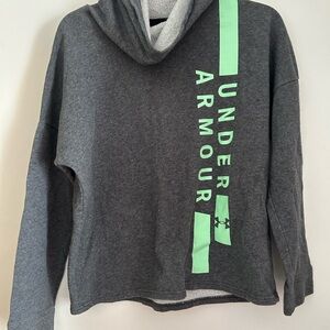Under Armour Charcoal Hoodie with Mint Accents